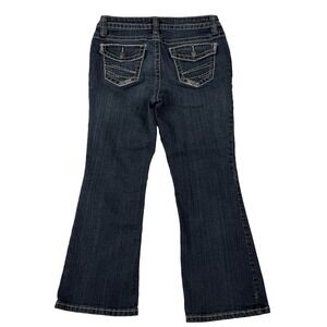 ANA A New Approach Petite BootCut Jeans Women's 10P Short Blue Stretch Denim